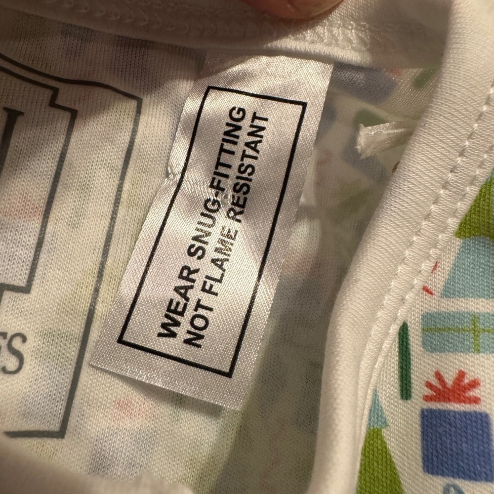 Lila & Hayes Christmas Pima Cotton Pajama Set 12-18M Green Holiday Henley NWT - Picture 6 of 10
